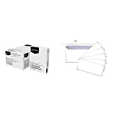 Amazon Basics Multipurpose Copy Printer Paper - White, 8.5 x 11 Inches, 8 Ream Case (4,000 Sheets) & #10 Security-Tinted Envelopes with Peel & Seal, White, 500-Pack