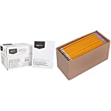 Amazon Basics Multipurpose Copy Printer Paper - White, 8.5 x 11 Inches, 5 Ream Case (2,500 Sheets) & Pre-sharpened Wood Cased #2 HB Pencils, 150 Pack