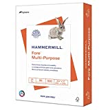 Hammermill Printer Paper, Fore Multipurpose 20 lb Copy Paper, 8.5 x 11 - 1 Ream (500 Sheets) - 96 Bright, Made in the USA, 103267