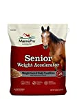 Manna Pro Weight Accelerator For Senior Horses - Made with Omega 3 Fatty Acids - Formulated with Flaxseed - Weight Gain Supplement for Horses - 8 lbs