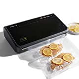 FoodSaver Vacuum Sealer Machine with Automatic Bag Detection, Sealer Bags and Roll, and Handheld Vacuum Sealer for Airtight Food Storage and Sous Vide, Black