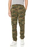 Amazon Essentials Men's Closed Bottom Fleece Sweatpants (Available in Big & Tall), Green Camo, Medium