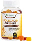 Folic Acid Gummies for Women 785 mcg, Essential Prenatal Vitamins for Mom & Baby, Vegan Folic Acid Supplement Gummy, B9 Chewable Extra Strength Folate for Before During After Pregnancy - 60 Gummies