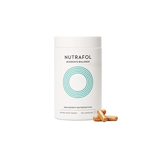 Nutrafol Womens Balance Menopause Supplement, Clinically Proven Hair Growth Supplement for Visibly Thicker Hair and Scalp Coverage Through Menopause (1-Month Supply [Bottle])