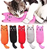 Legendog 5Pcs Catnip Toy, Cat Chew Toy Bite Resistant Catnip Toys for Cats,Catnip Filled Cartoon Mice Cat Teething Chew Toy (Multicolor)