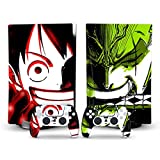 Skin for PS5 Disc Edition Anime Console and Controller Accessories Cover Skins Wraps Fan Art Design for Playstation 5 Disc Version