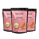 Craize Guava Crisps | Gluten Free, Vegan, Kosher, Toasted Corn Crackers | 3 pack, 4 oz each