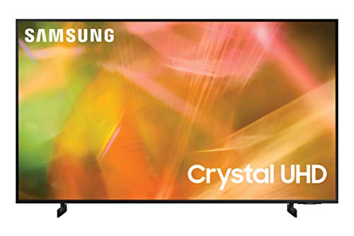 SAMSUNG 50-Inch Class Crystal 4K UHD AU8000 Series HDR, 3 HDMI Ports, Motion Xcelerator, Tap View, PC on TV, Q Symphony, Smart TV with Alexa Built-In (UN50AU8000FXZA, 2021 Model)