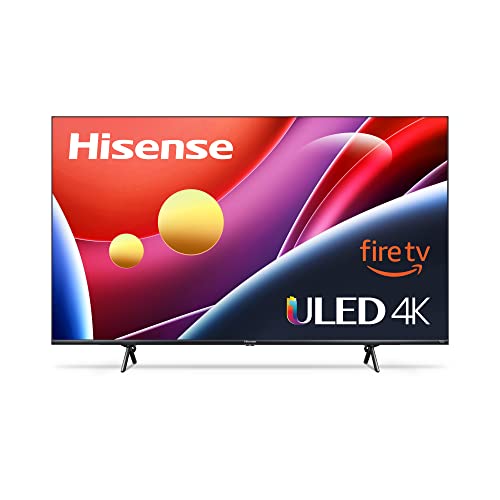 Hisense 50-inch ULED U6 Series Quantum Dot QLED 4K UHD Smart Fire TV (50U6HF, 2022 Model),Black