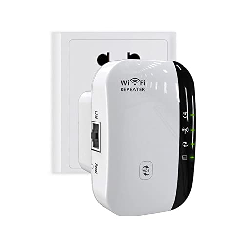 indico99 New WiFi Extender - Covers Up to 1200 Sq.ft and 20 Devices - Up to 300Mbps, WiFi 2.4& 5GHz - WiFi Extender Signal Booster - Long Range Amplifier with Ethernet Port - Access Point (White)