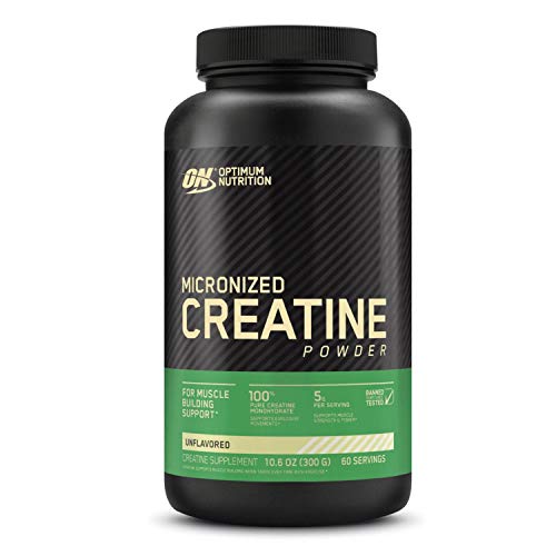 Optimum Nutrition Micronized Creatine Monohydrate Powder, Unflavored, Keto Friendly, 60 Servings (Packaging May Vary)