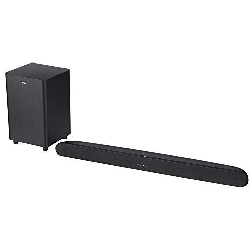TCL Alto 6+ 2.1 Channel Dolby Audio Sound Bar with Wireless Subwoofer, Bluetooth  TS6110, 240W, 31.5-inch, Black