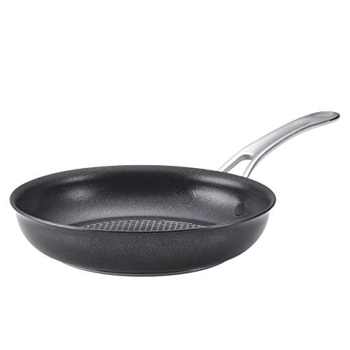 Anolon X SearTech Aluminum Nonstick Cookware Frying Pan, 8.25-Inch, Super Dark Gray