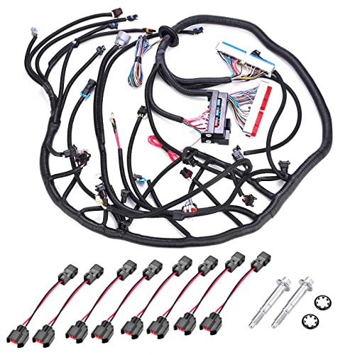 4L60E Engine Wiring Harness LS Swap Standalone Wire Compatible with GM DBC LS1 4.8L 5.3L 6.0L Vortec Engines 1997-2006. W/4L60E Transmission Drive by Cable