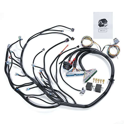 Standalone Swap Wire Wiring Harness 4L60E DBW for Chevy for GMC for LS for LS3 Engine Vortec 8 Cylinders 4.8 5.3 6.0 EV6 Injector 2003-2007 (Drive by Wire), NOT Suit for EV1