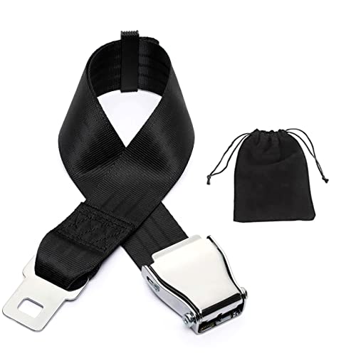 Airplane Seat Belt Extender With Carrying Case, Universal Airline Seatbelt Extender & Extension, Fits All Planes Except Southwest Airlines, Airplane Accessories By HelloComfort