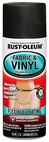 Rust-Oleum 248919 Automotive Enamel Fabric & Vinyl Spray Paint, 11 Ounce, Flat Black