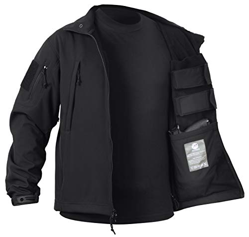 Rothco Concealed Carry Soft Shell Jacket, Black, X-Large
