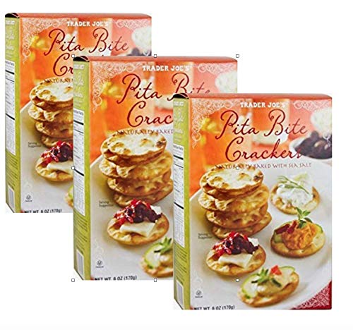 Trader Joes Pita Bite Snack and Entertainment Crackers 3 Pack