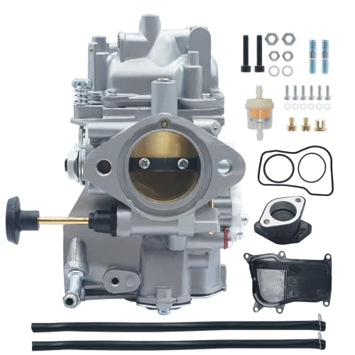 Triumilynn YFM350 Carburetor for Yamaha Warrior 350 YFM350 1987-2004 / Yamaha Big Bear 350 1987-1998 Carb Carburateur w/Intake Manifold