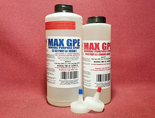 MAX GPE A/B Epoxy Resin Injectable Glue for RV Panel Delamination, Harden Soggy Floor, Stabilize Wood Rot, Sealer & Waterproofing Coating, Fiberglassing Resin