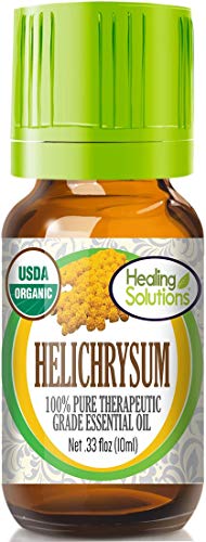 Healing Solutions Organic 10ml Oils - Helichrysum Essential Oil - 0.33 Fluid Ounces