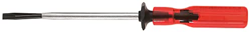 Klein Tools K34 1/4-Inch Slotted Screw-Holding Screwdriver, 7-3/4-Inch Length