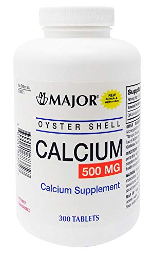 Major, Oyster Shell Calcium 500mg 300 tablets