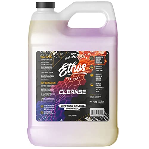 Ethos Cleanse - Graphene Car Shampoo Graphene Ceramic Coating Infused Car Wash Soap (Gallon)