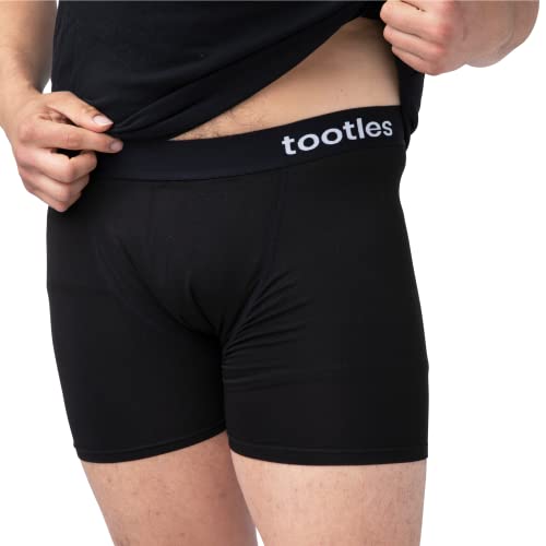 Stitches Medical TOOTLES - 3 Pack - Mens Fart Filtering Charcoal Underwear-Flatulence Neutralizing-Deodorizing & Blocking-Boxer Briefs - Large
