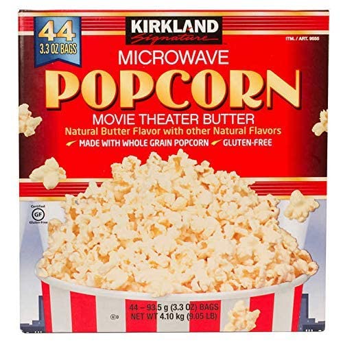 Kirkland Signature Microwave Popcorn, 3.3 oz, 44 Count (Family Bundle)
