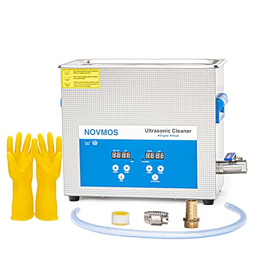 Ultrasonic Cleaner - NOVMOS 6L Ultrasonic Vinyl Record Cleaner,Professional Ultrasonic Cleaner,Sonic Cleaner with Digital Timer and Heater for Cleaning Carburetor,Lab,Gun,Parts,PCB Board,Tool