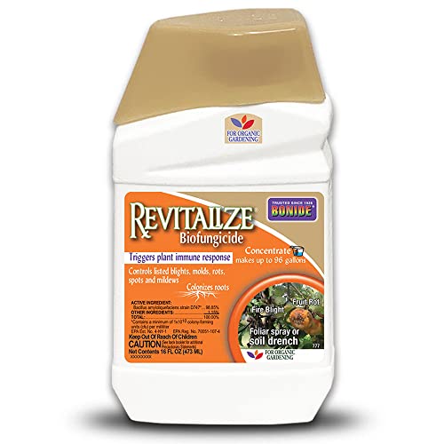 Bonide Revitalize Biofungicide, 16 oz Concentrate Disease Control for Organic Gardening, Controls Blight & Mold