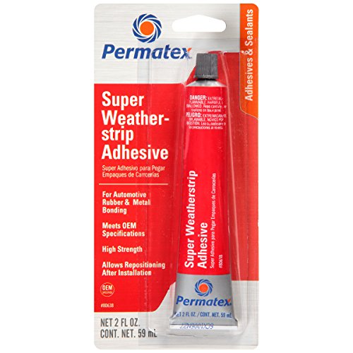 Permatex 80638 Super Weatherstrip Adhesive, 2 oz., Red