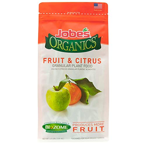Jobes Organics 09226NA Granular Plant Food Fruit & Citrus, 4lbs, Brown
