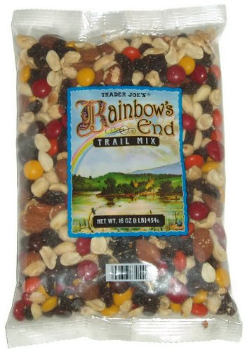 Trader Joe's Rainbow's End Trail Mix - Chocolate, Peanuts, Raisins, and Almonds (1 Pack, 16 oz.)