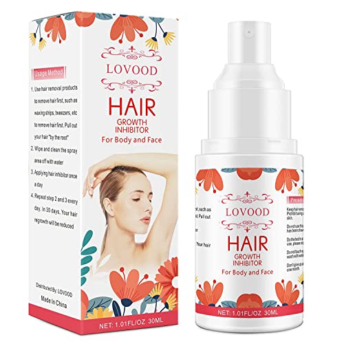 Hair Growth Inhibitor Spray, Hair Stop Growth Spray,Non-Irritating&Painless Hair Inhibitor Spray for Face and Body