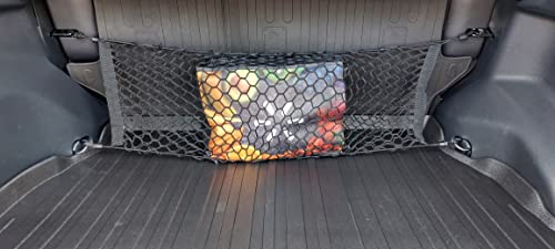 Trunk Envelope Style Mesh Cargo Net for Toyota RAV4 LE XLE Limited Adventure 2019-2023 - Premium Trunk Organizers and Storage - Luggage Net for Crossover - Best Car Organizer for Toyota RAV 4