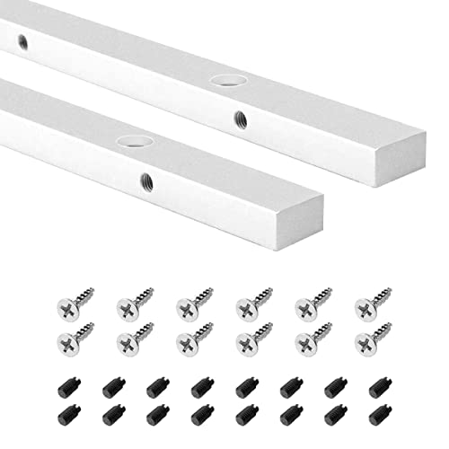 POWERTEC 71144-P2 30-Inch Miter Bar for any Standard 3/4" x 3/8" Miter Slot, Crosscut Sled for Table Saw, Router Table, Band Saw, 2PK