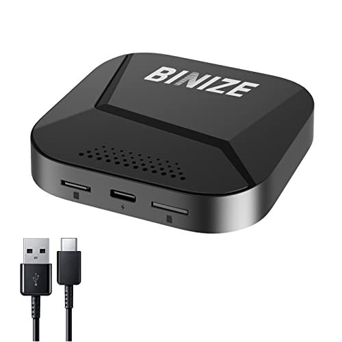 Binize Android 12 Multimedia Video Box Support Wireless Carplay&Android Auto, Carplay AI Box Carplay Streaming Support YouTube,Netflix