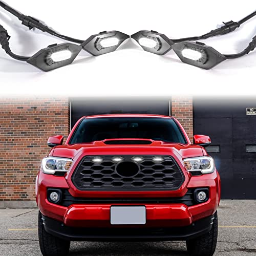 LED Grille Lights for 2020 2021 2022 2023 Tacoma TRD Off Road and Sport OEM Grill Raptor Lights (White Lights)