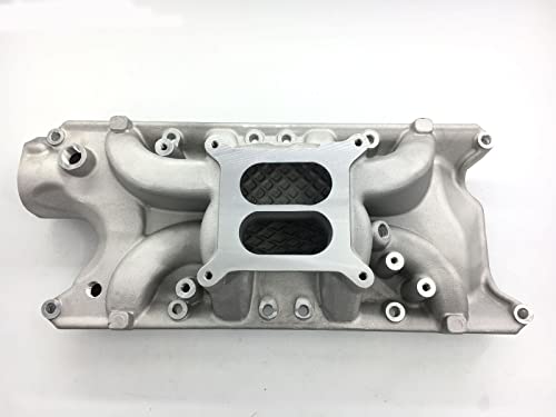 Aluminum SBF Intake Manifold Dual Plane For Ford 260 289 302 Windsor Small Block Idle-6000RPM (DM-3212-N)