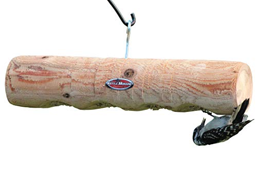 Kettle Moraine Cedar Upside Down Clinger Suet Plug Log Feeder