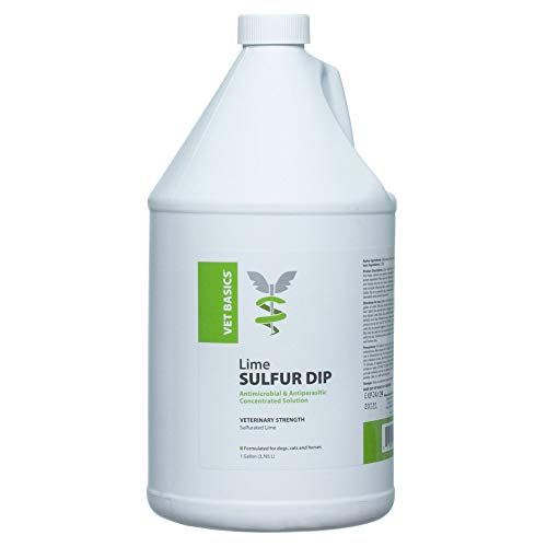 Revival Animal Health Vet Basics Lime Sulfur Dip- Concentrated Solution- for Dogs, Cats & Horses- Gallon