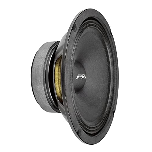 PRV AUDIO 8MR450A 8 Inch Midrange Speaker, 8 Ohms, 450 Watts Continuous Program Power, 225 Watts RMS Power, 96 dB, Mid Range Loudspeaker for High Output Pro Sound System (Single)