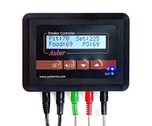 AUBER WiFi BBQ Controller for Large Big Green Eggs, 3-Probe, 2nd Gen