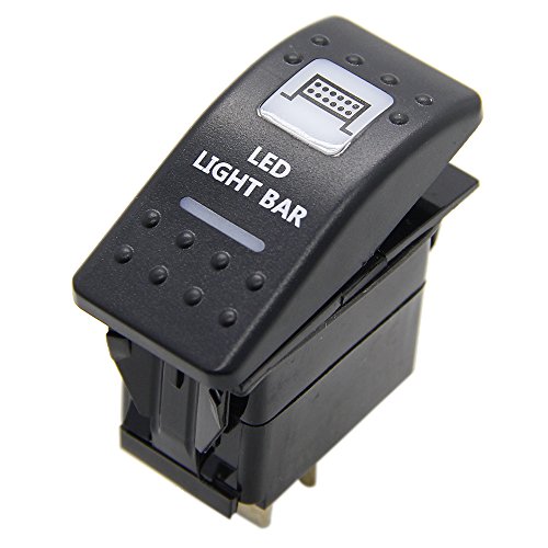 LED Light Bar Rocker Switch for Can-Am Commander Max Maverick x3 Defender Polaris Ranger RZR 4 XP 800 900 1000 ATV UTV Toggle Switch 3 Pin UTV ON-Off 20A/12V LED Light Bar Carling Rocker Switches