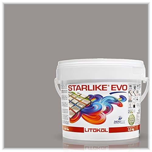 Starlike EVO Epoxy Grout 115 Grigio Seta Classic Collection 2.5 kg - 5.5 lbs