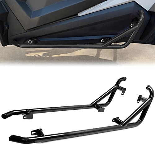 ECOTRIC Black Nerf Bars Rock Sliders Compatible with 2014-2022 Polaris RZR XP 1000/ Turbo/Turbo S, RZR 900/900XC/S900/ S 1000 (2 Doors) Left & Right Side Steps - 2 Seater