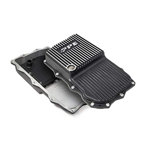PPE- Heavy-Duty Cast Aluminum Trans Pan (Brushed) 228053010 Compatible with Ram 2013-2021+ 5.7L V8 Gas, 3.0L EcoDiesel or Dodge 2015-2021+ Challenger/Charger 5.7L V8, 6.4L V8 Gas with 8HP70/8HP75